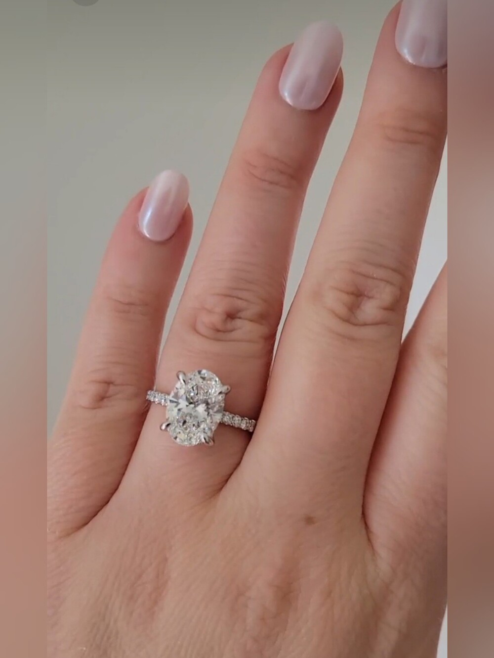 New 3.5ct Outstanding IGI Certified Lab Grown Diamond, 14k White Gold